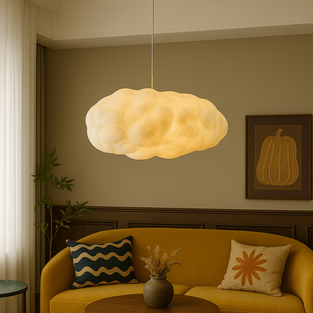 Cloud-Shaped Pendant Light for Dining and Living Spaces - Pendant Light Fixtures - 30x20 cm - Seravelle Home