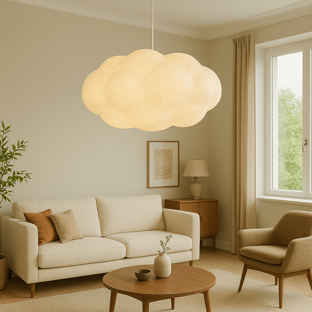 Cloud-Shaped Pendant Light for Dining and Living Spaces - Pendant Light Fixtures - 80x35 cm - Seravelle Home