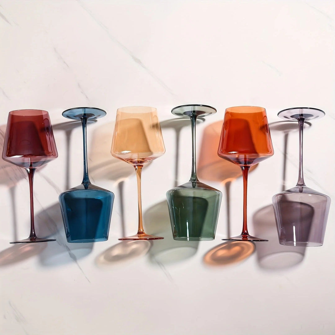 Colourful Wine Glasses Set - Kitchen & dining area - Seravelle Home
