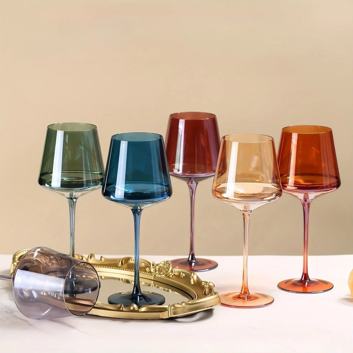 Colourful Wine Glasses Set - Kitchen & dining area - Seravelle Home