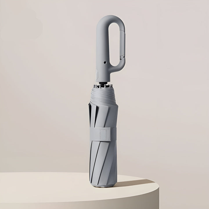 Compact Umbrella with Practical Ring Handle - Umbrella - Light Grey - Seravelle Home