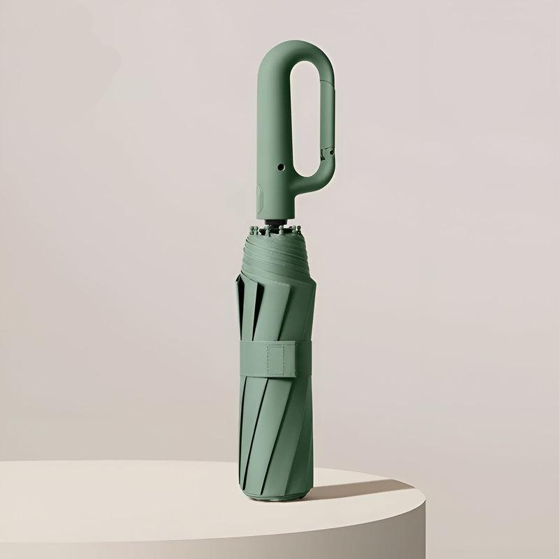 Compact Umbrella with Practical Ring Handle - Umbrella - Green - Seravelle Home