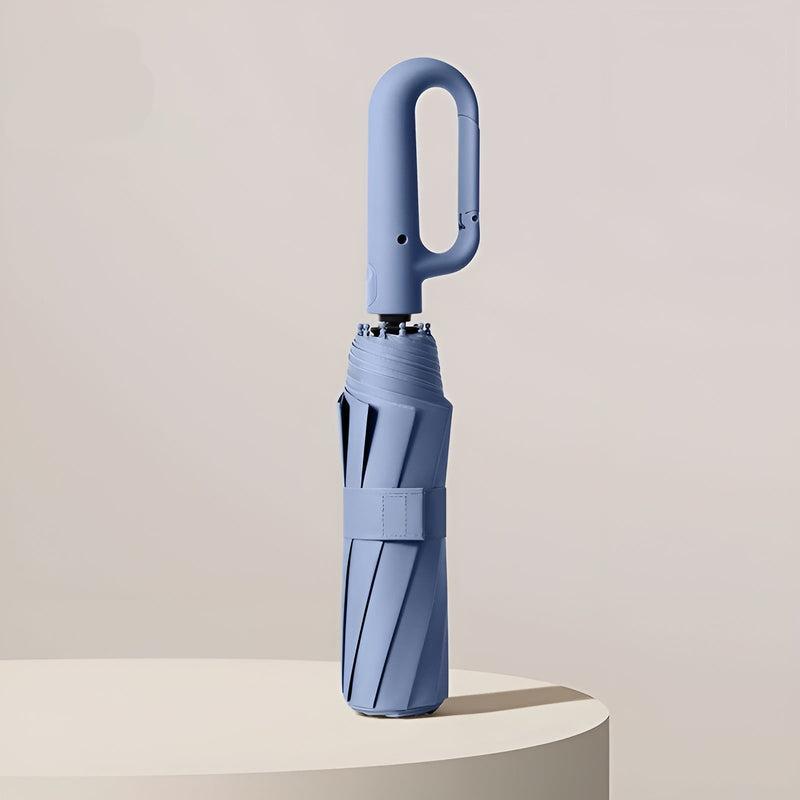 Compact Umbrella with Practical Ring Handle - Umbrella - Navy Blue - Seravelle Home