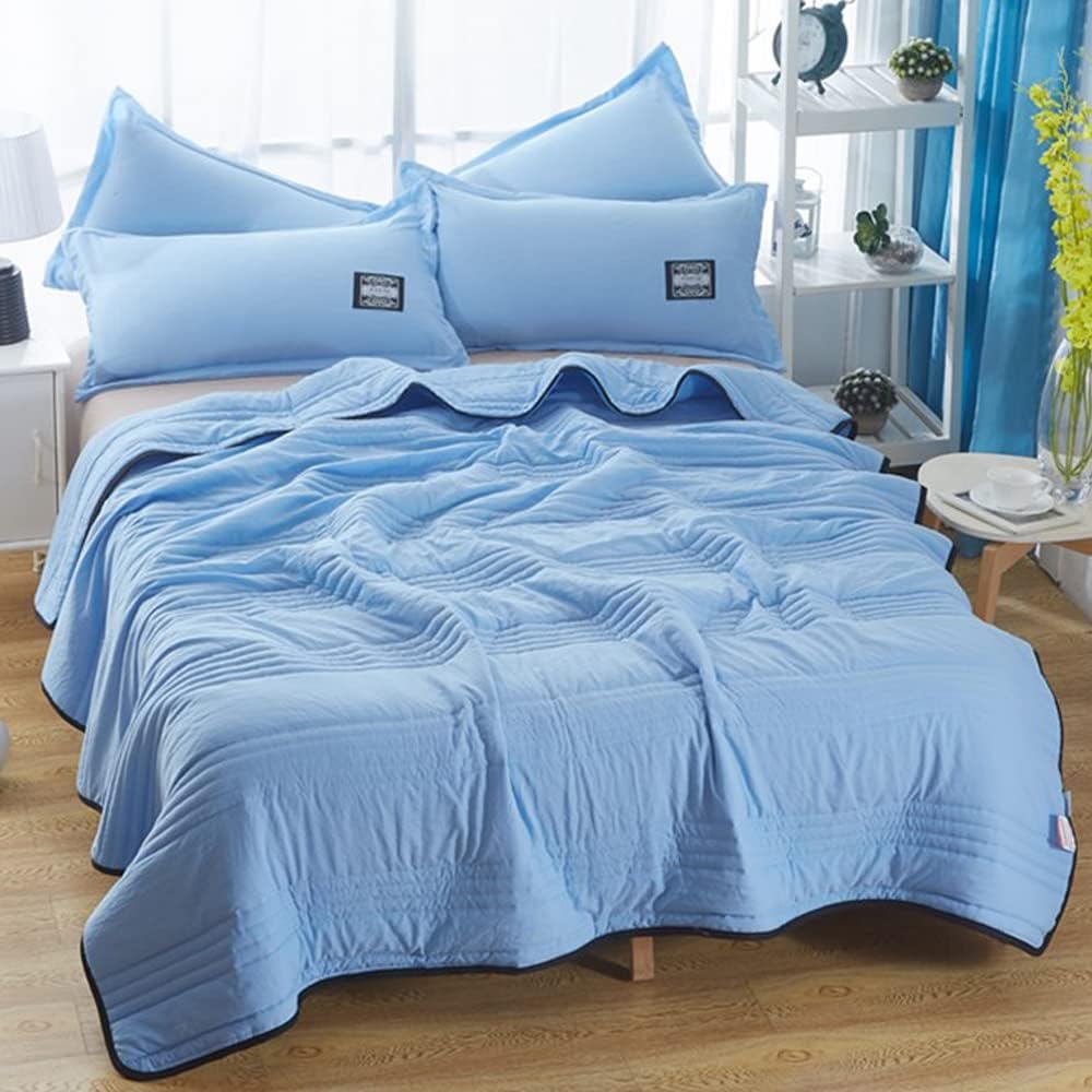 Cooling Duvet with Breathable Texture - Bedroom - Blue - Seravelle Home