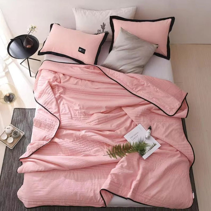 Cooling Duvet with Breathable Texture - Bedroom - Pink - Seravelle Home