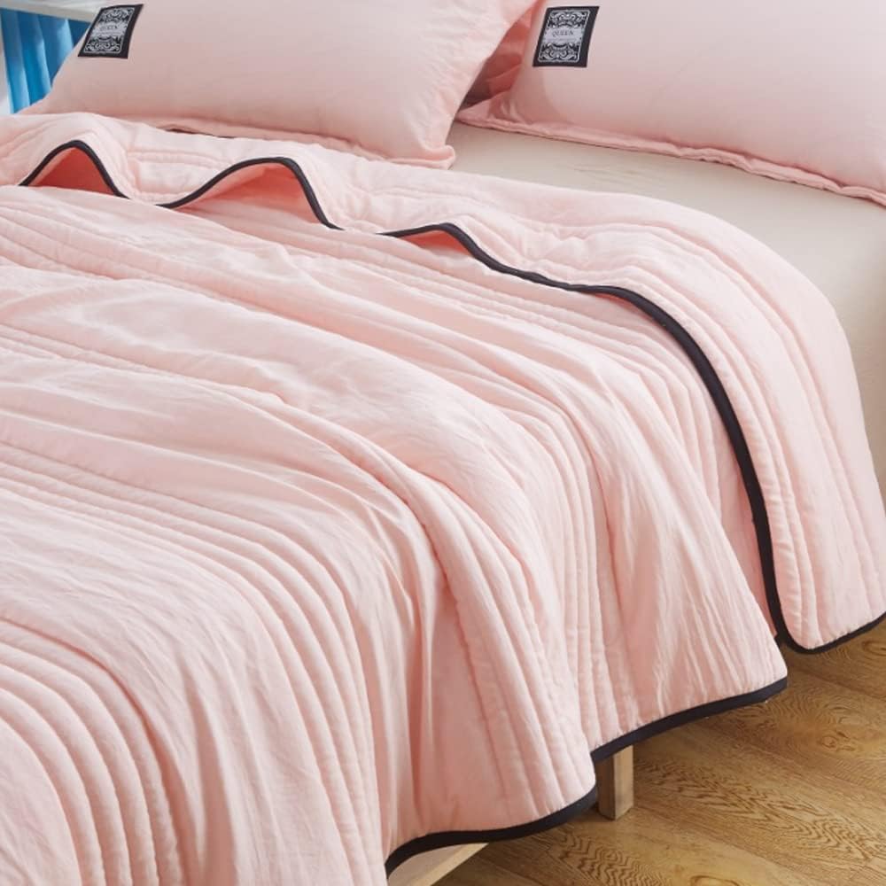 Cooling Duvet with Breathable Texture - Bedroom - Pink - Seravelle Home