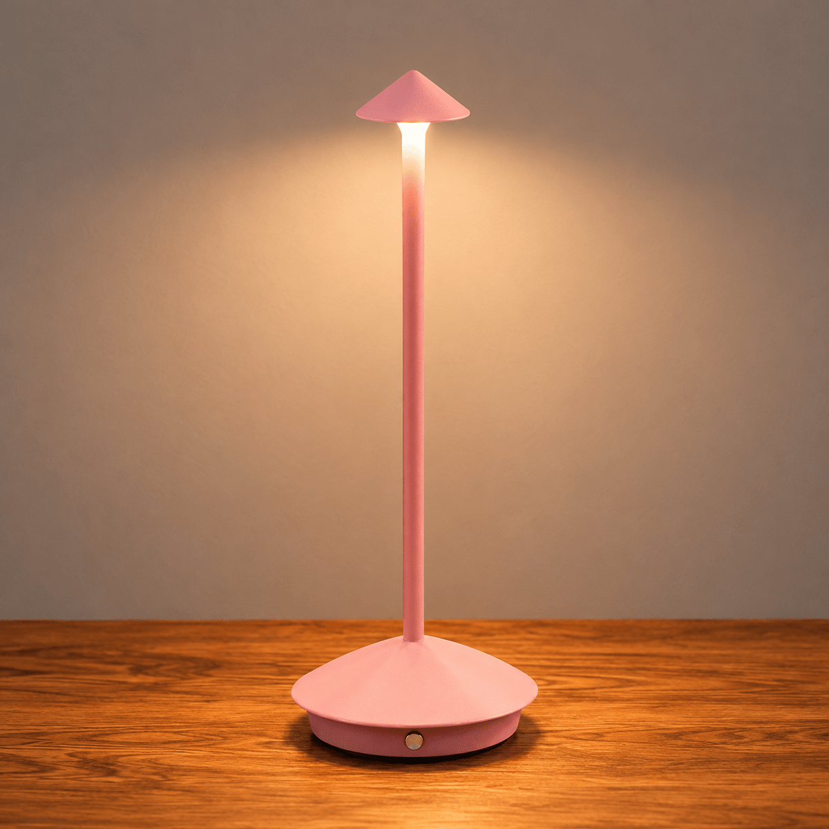 Cordless LED Table Lamp with Touch Dimming Control - Table Lamps - Pink - Seravelle Home