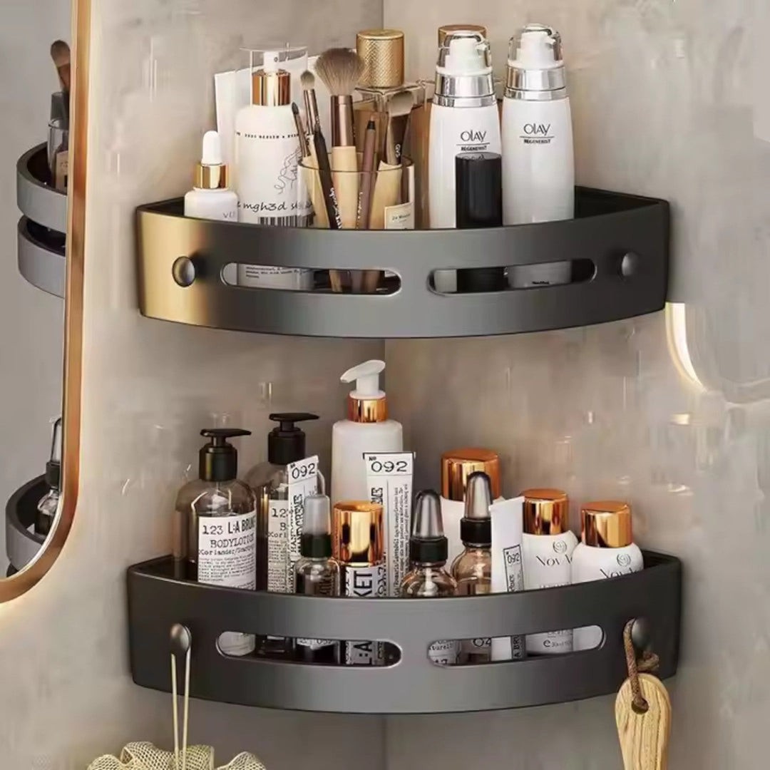 Corner Shower Shelf Without Drilling - Corner Shelf - Seravelle Home