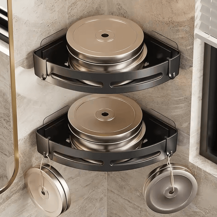 Corner Shower Shelf Without Drilling - Corner Shelf - Seravelle Home