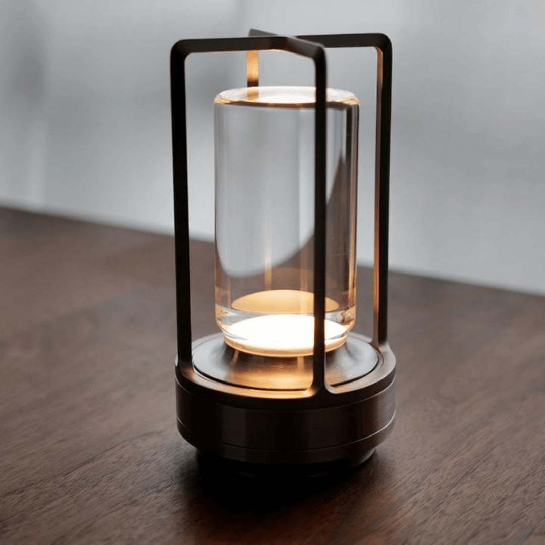 Crystal Table Lamp for Wireless Accent Lighting - Table Lamp - Black - Seravelle Home