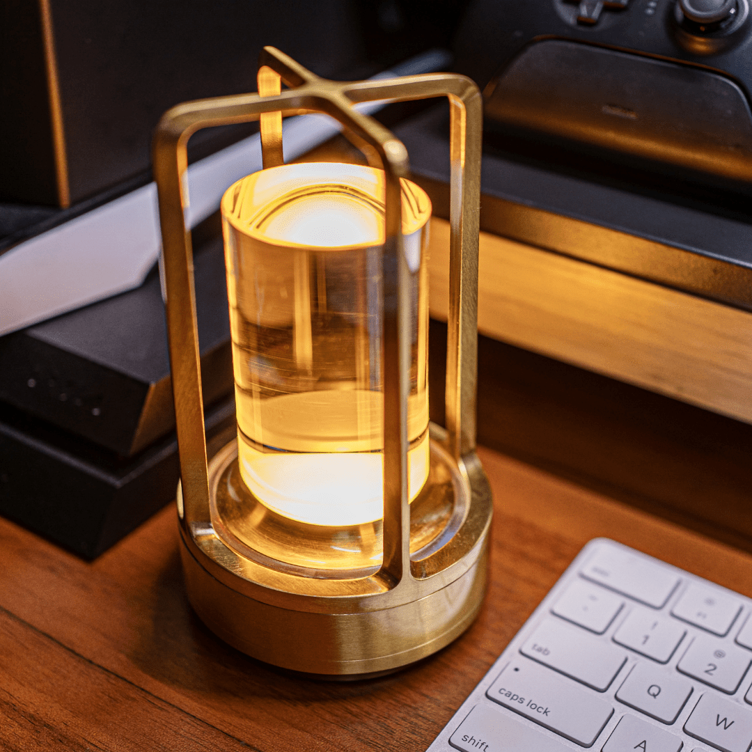 Crystal Table Lamp for Wireless Accent Lighting - Table Lamp - Gold - Seravelle Home