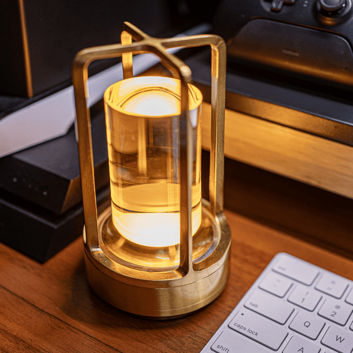 Crystal Table Lamp for Wireless Accent Lighting - Table Lamp - Gold - Seravelle Home