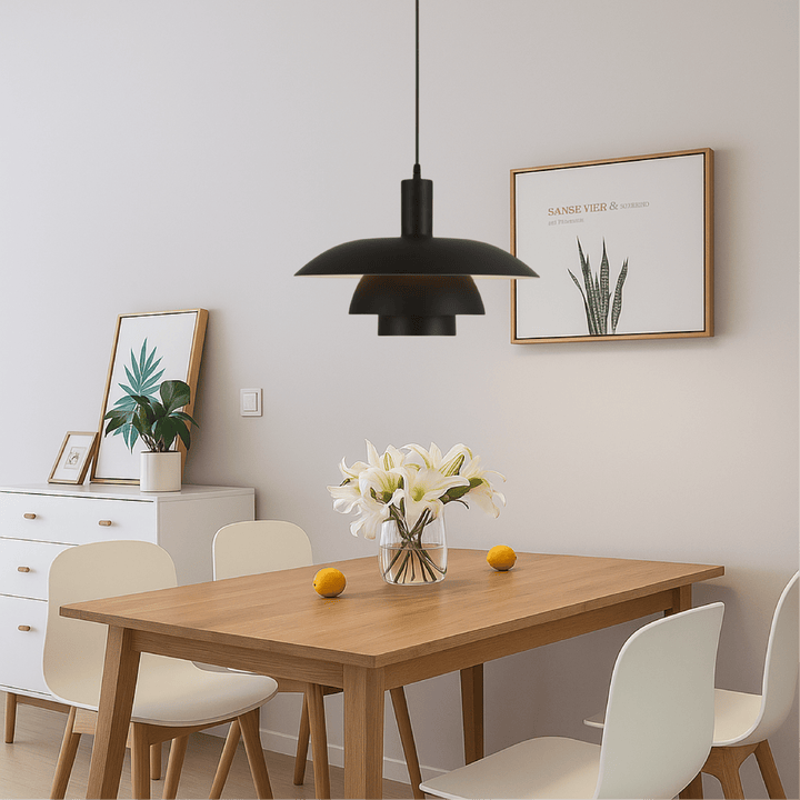 Danish Style LED Pendant Light Modern Design - Pendant Light - Black - Seravelle Home