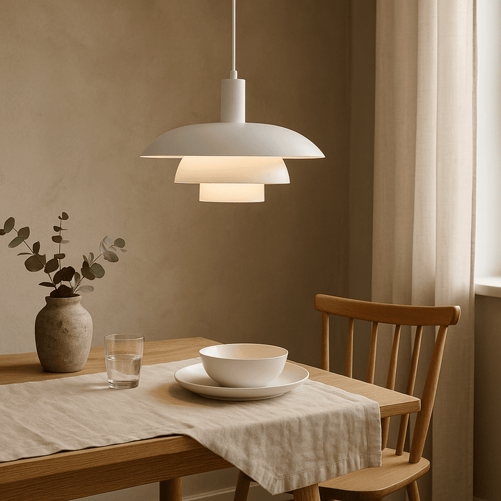 Danish Style LED Pendant Light Modern Design - Pendant Light - White - Seravelle Home