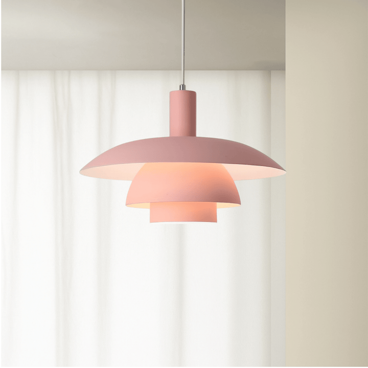 Danish Style LED Pendant Light Modern Design - Pendant Light - Pink - Seravelle Home