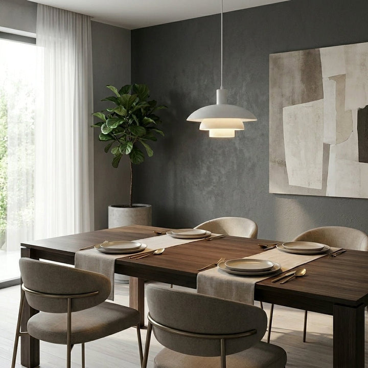 Danish Style LED Pendant Light Modern Design - Pendant Light - White - Seravelle Home