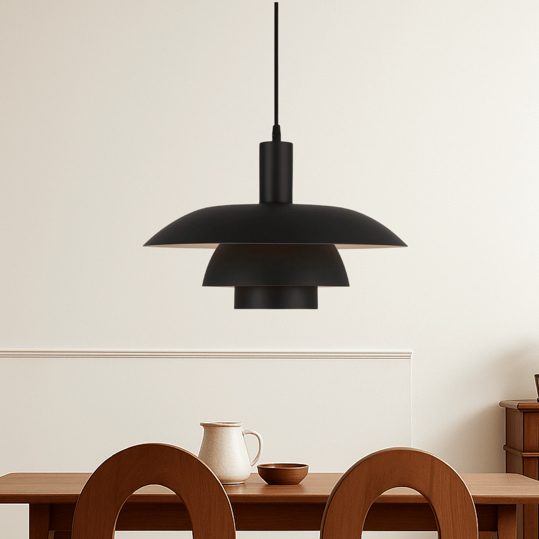 Danish Style LED Pendant Light Modern Design - Pendant Light - Black - Seravelle Home