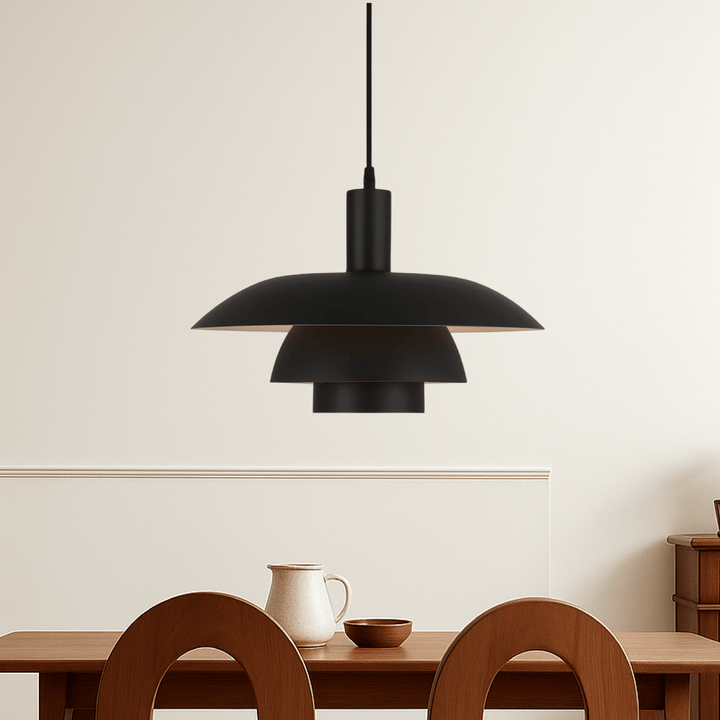 Danish Style LED Pendant Light Modern Design - Pendant Light - Black - Seravelle Home