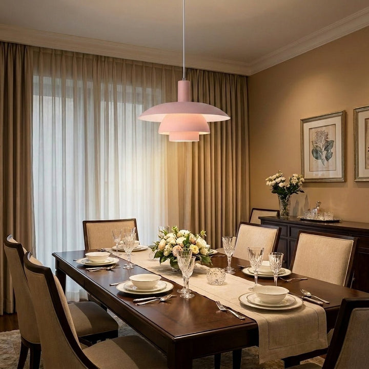 Danish Style LED Pendant Light Modern Design - Pendant Light - Pink - Seravelle Home