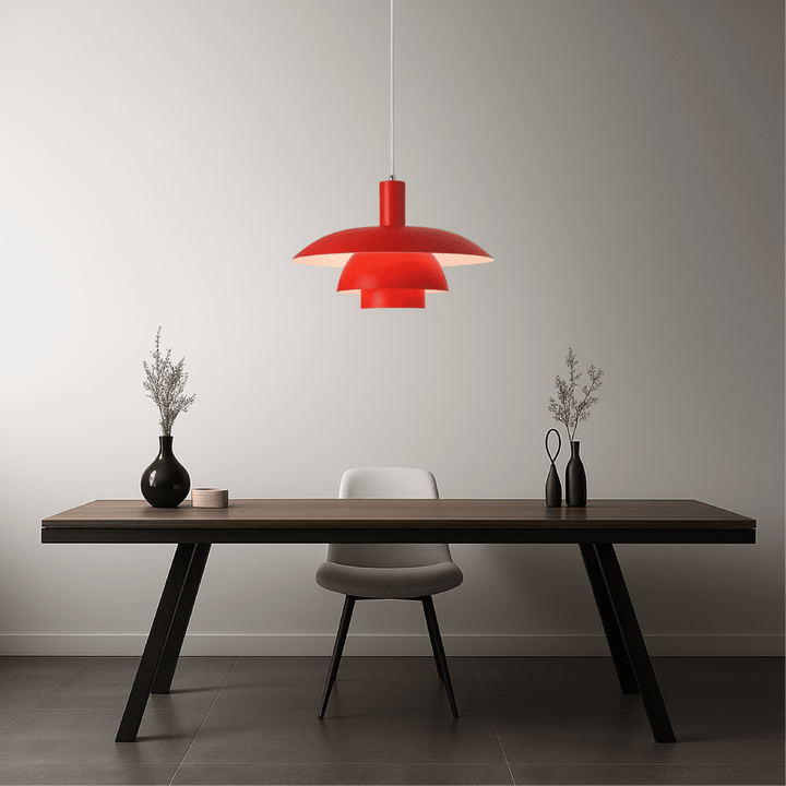 Danish Style LED Pendant Light Modern Design - Pendant Light - Red - Seravelle Home