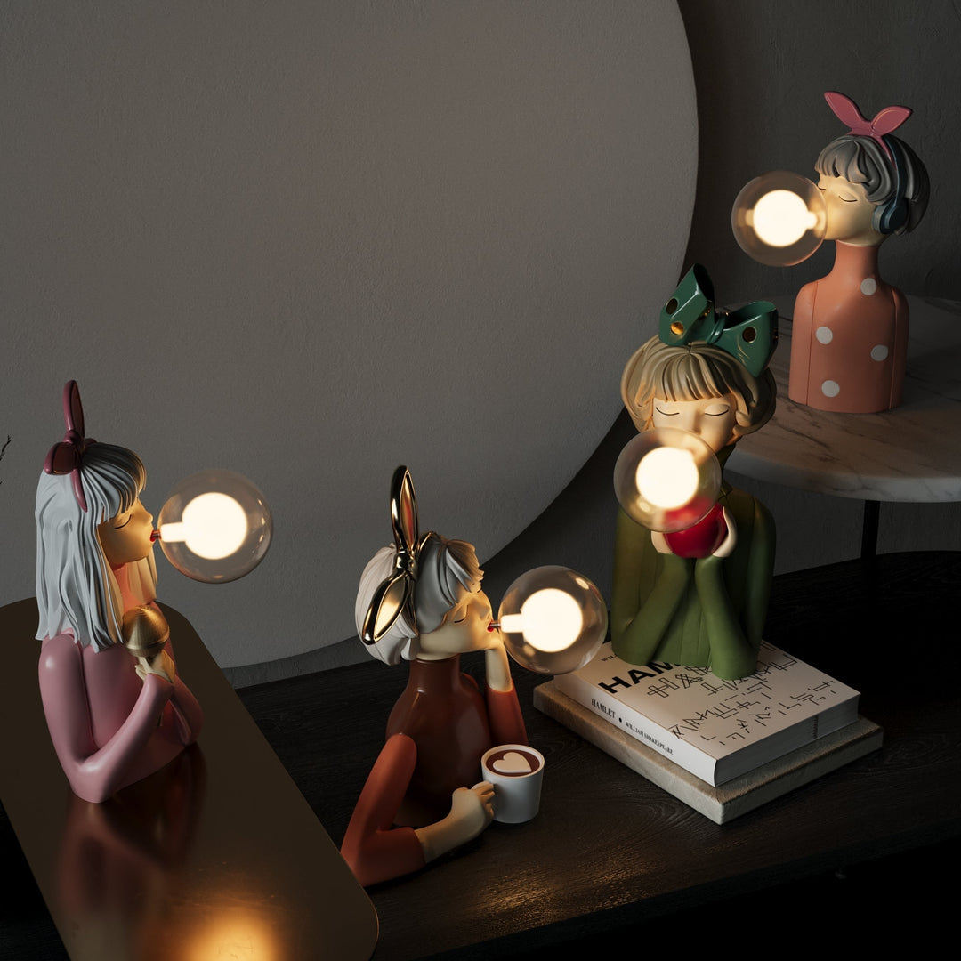 Decorative Table Lamp in Artistic Figure Design - Table Lamp - Rosie - Seravelle Home