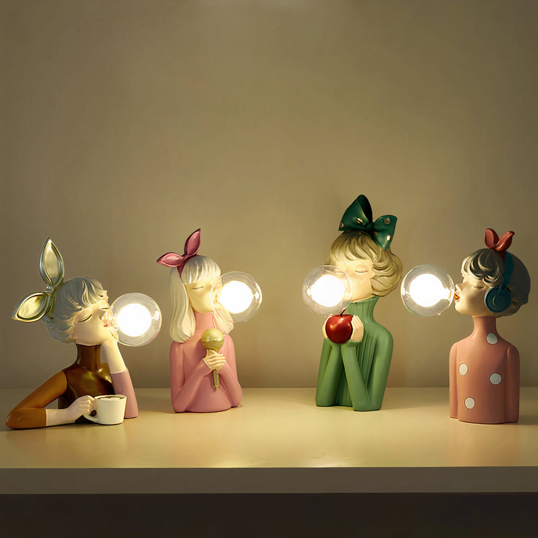 Decorative Table Lamp in Artistic Figure Design - Table Lamp - Lily - Seravelle Home