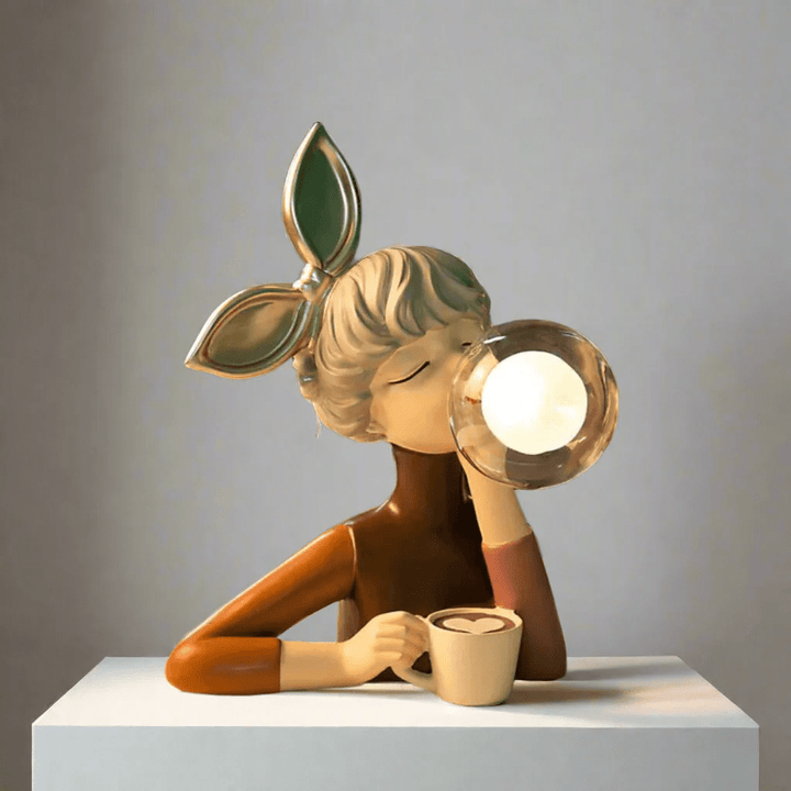 Decorative Table Lamp in Artistic Figure Design - Table Lamp - Lily - Seravelle Home