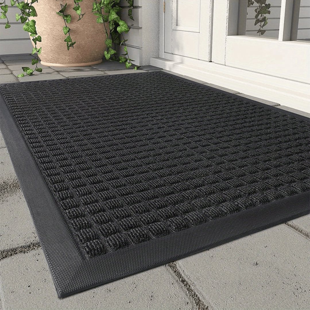 Doormat with Structured Surface - Doormat - Black - Seravelle Home