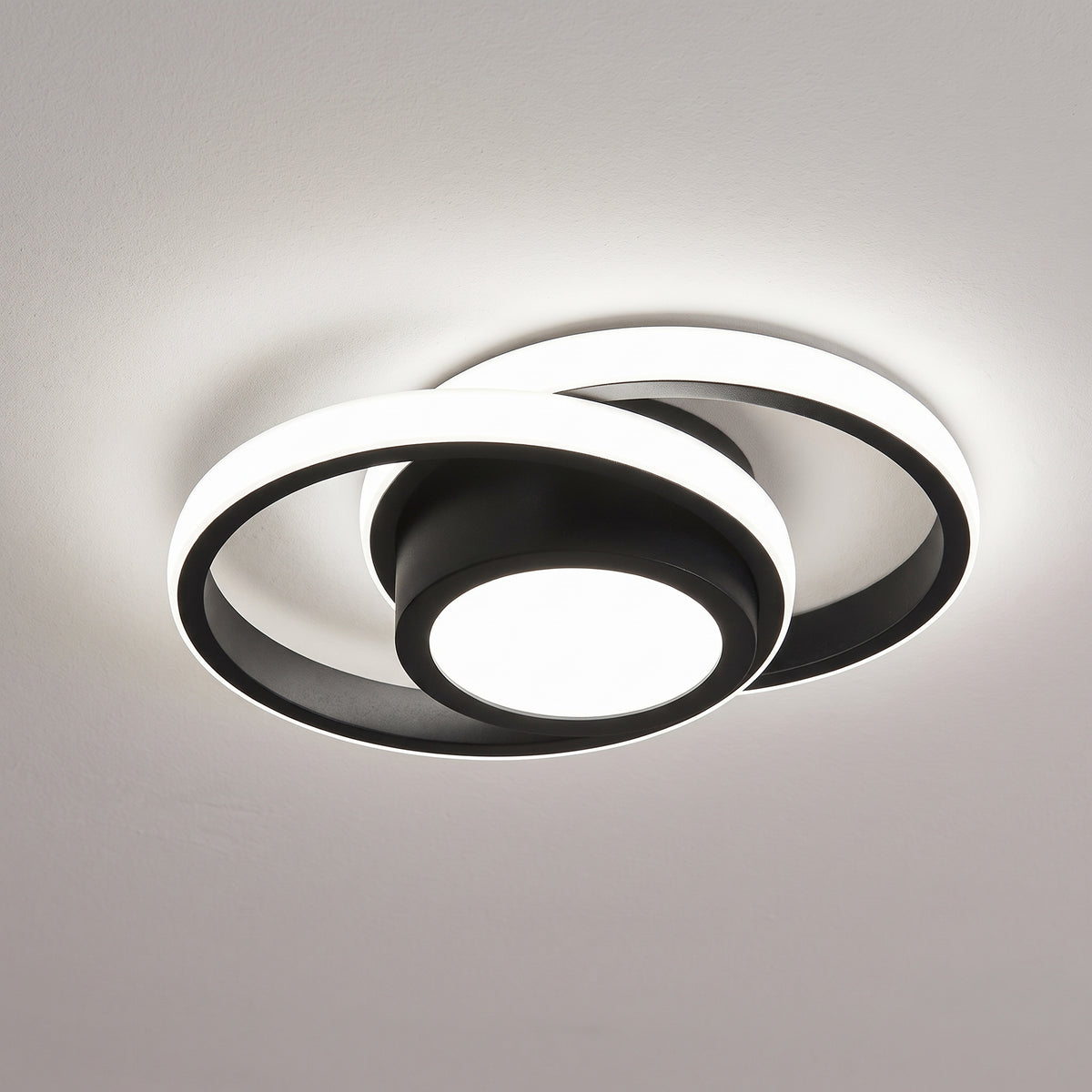Modern LED Ceiling Light with Interlocking Design