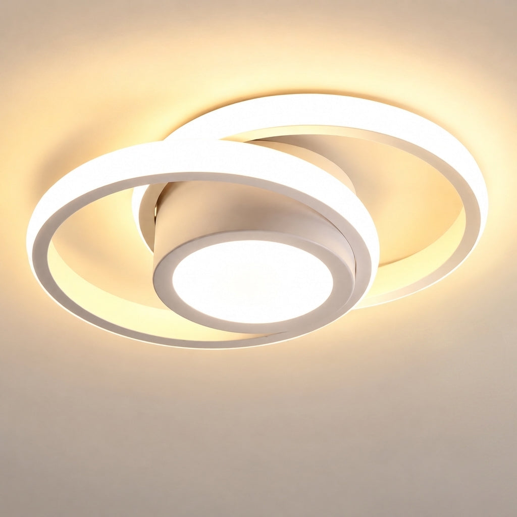 Modern LED Ceiling Light with Interlocking Design