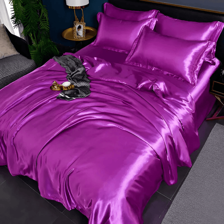 Durable Bedding Set with Glossy Surface - Bedding Set - Olive Green - Seravelle Home