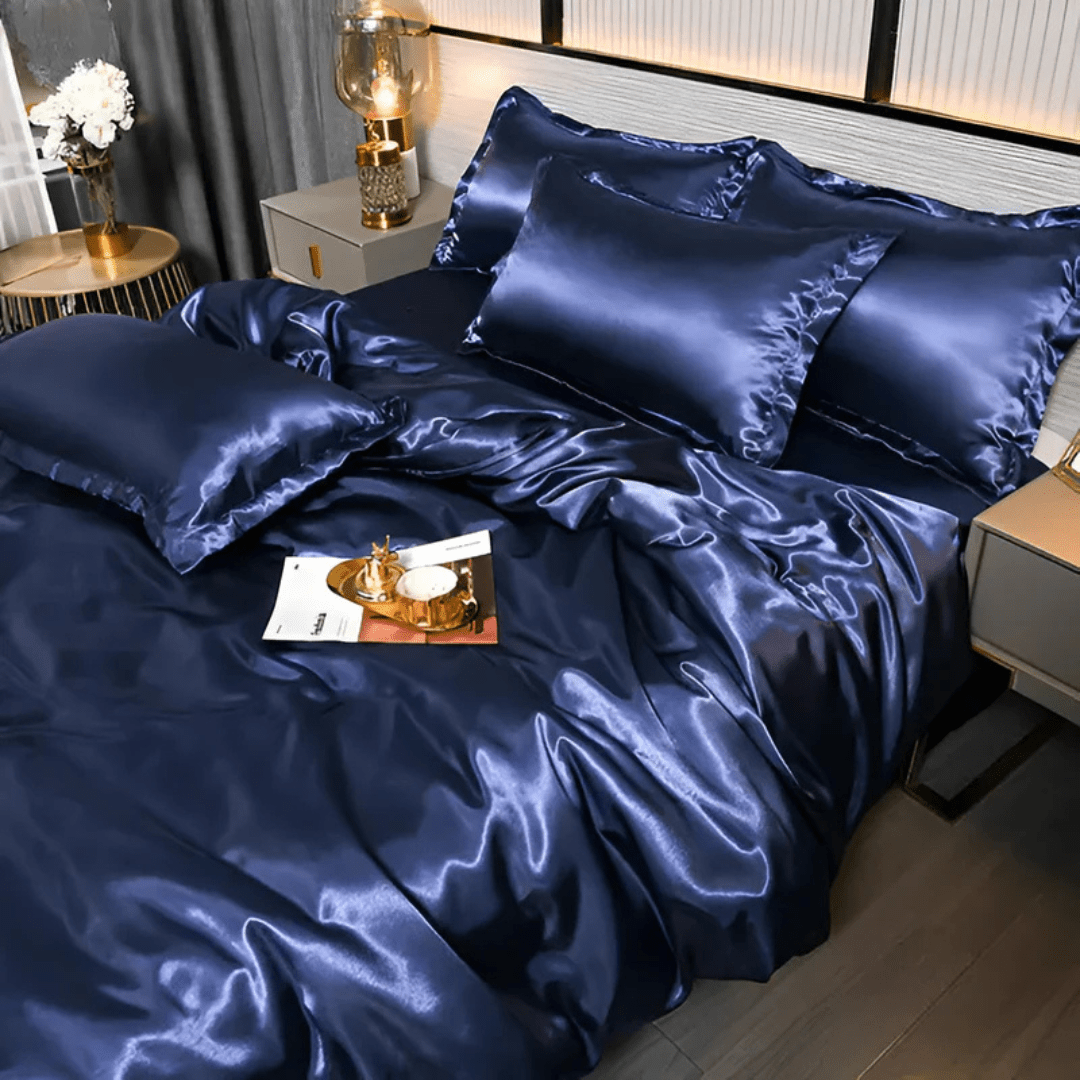 Durable Bedding Set with Glossy Surface - Bedding Set - Green - Seravelle Home
