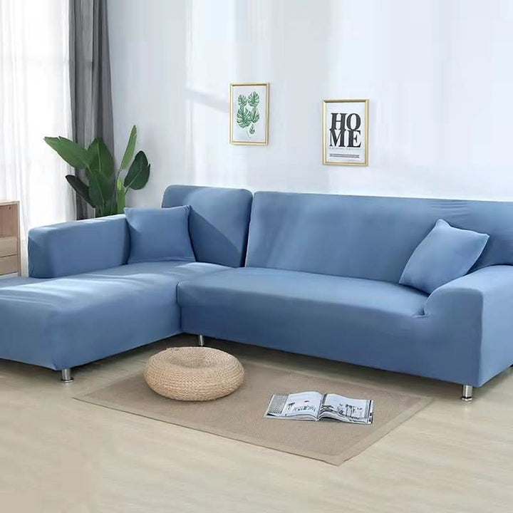 Elastic Sofa Cover for Corner Sofas and Upholstered Furniture - Sofa Cover - Blue - Seravelle Home