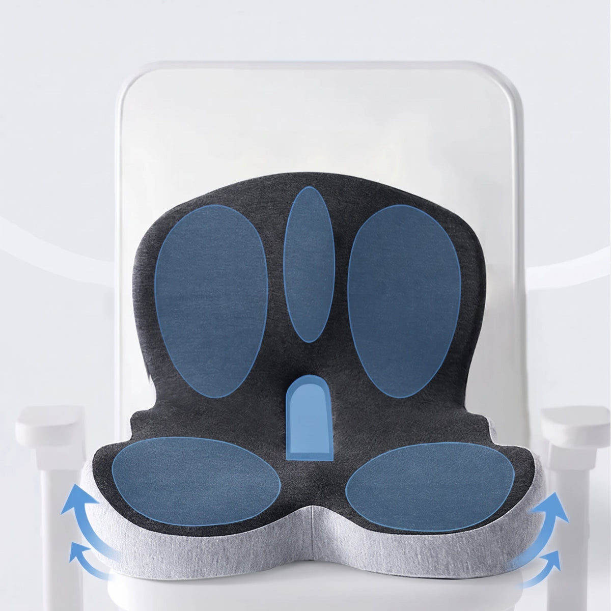 Ergonomic Memory Foam Seat Cushion with Backrest Support - Chair Cushions & Pads - Default - Seravelle Home