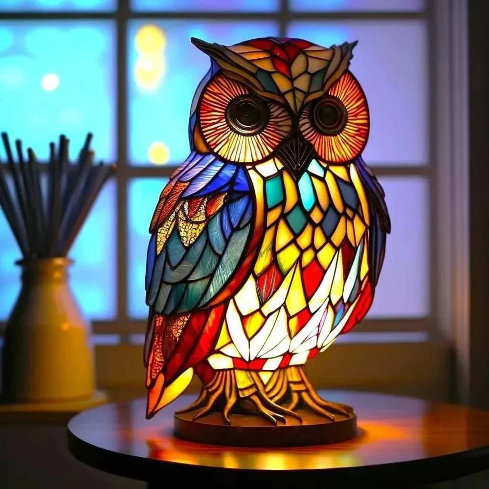 Faunix – Artistic Lamp with Animal Motif Design - Table Lamp - Owl - Seravelle Home