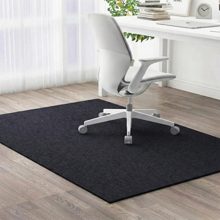 Floor Protection Mat with Non - Slip Design and Self - Adhesive Backing - Mat - Black - Seravelle Home