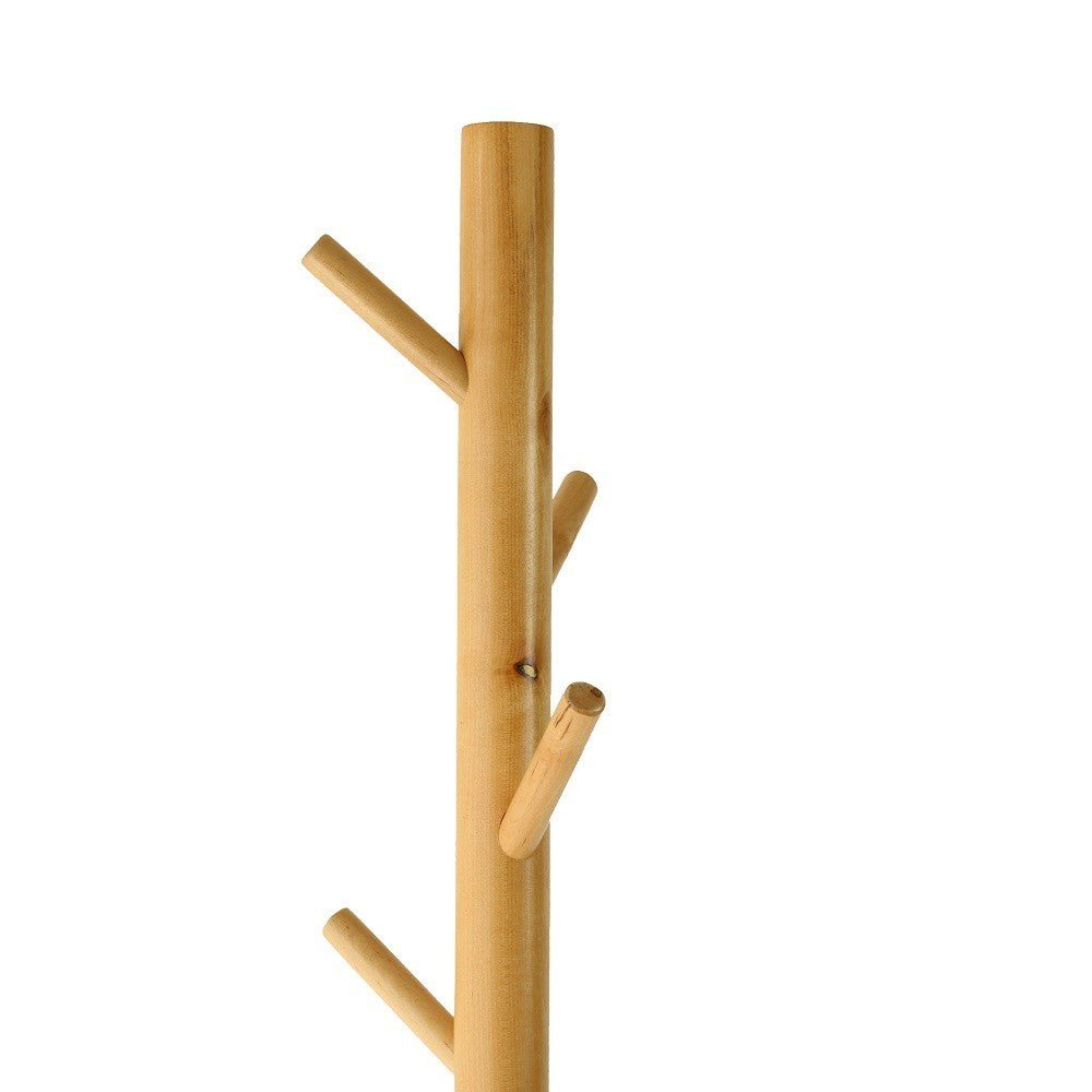 Freestanding Coat Rack with Branch-Shaped Hooks - Coat Rack - Yellow - Seravelle Home