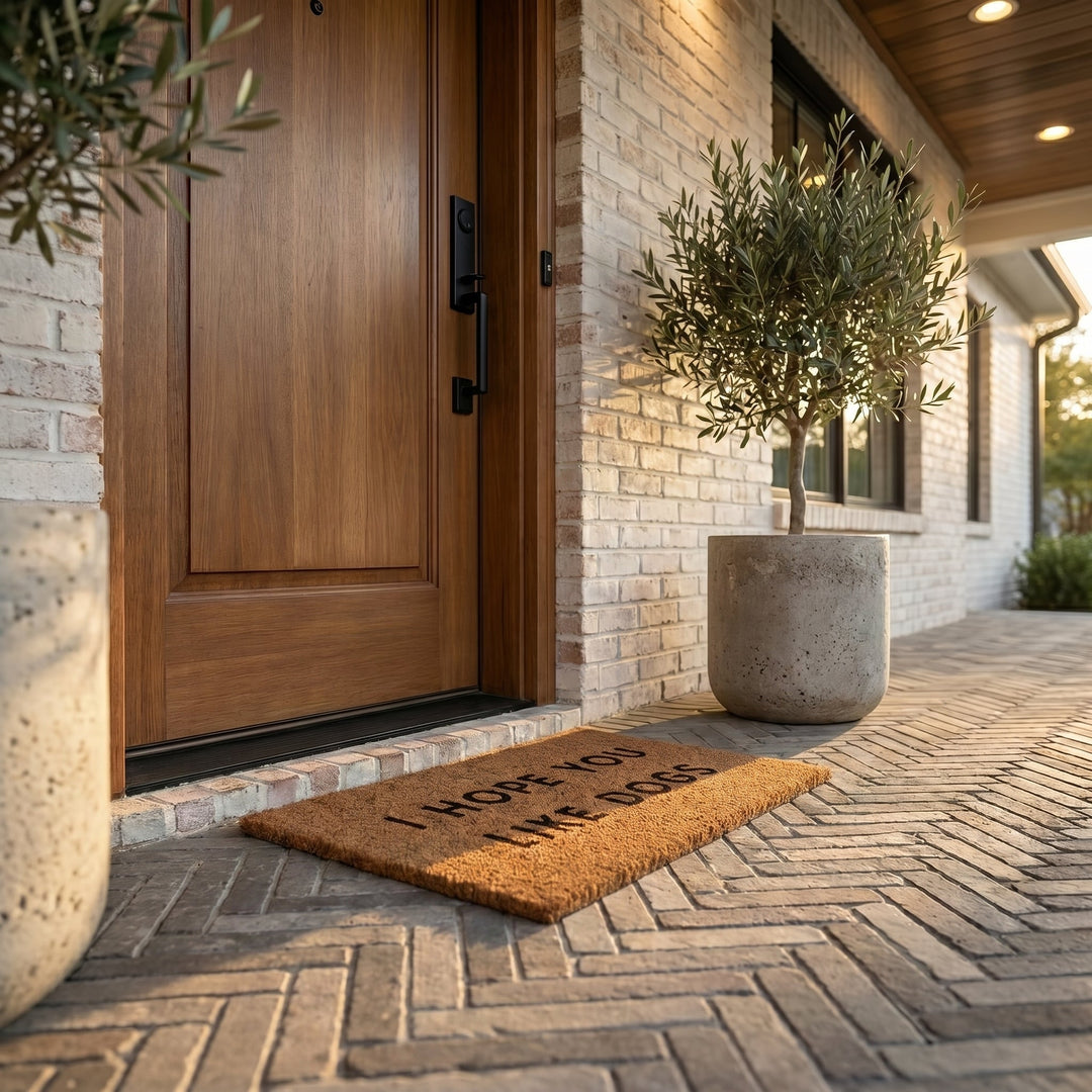 Front Door Mat with Inscription - Door Mat - Seravelle Home