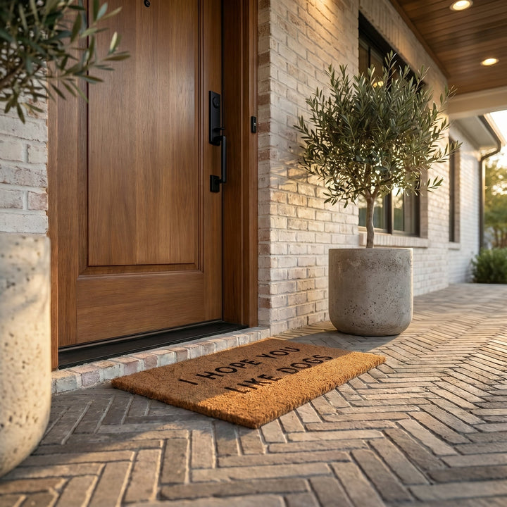 Front Door Mat with Inscription - Door Mat - Seravelle Home
