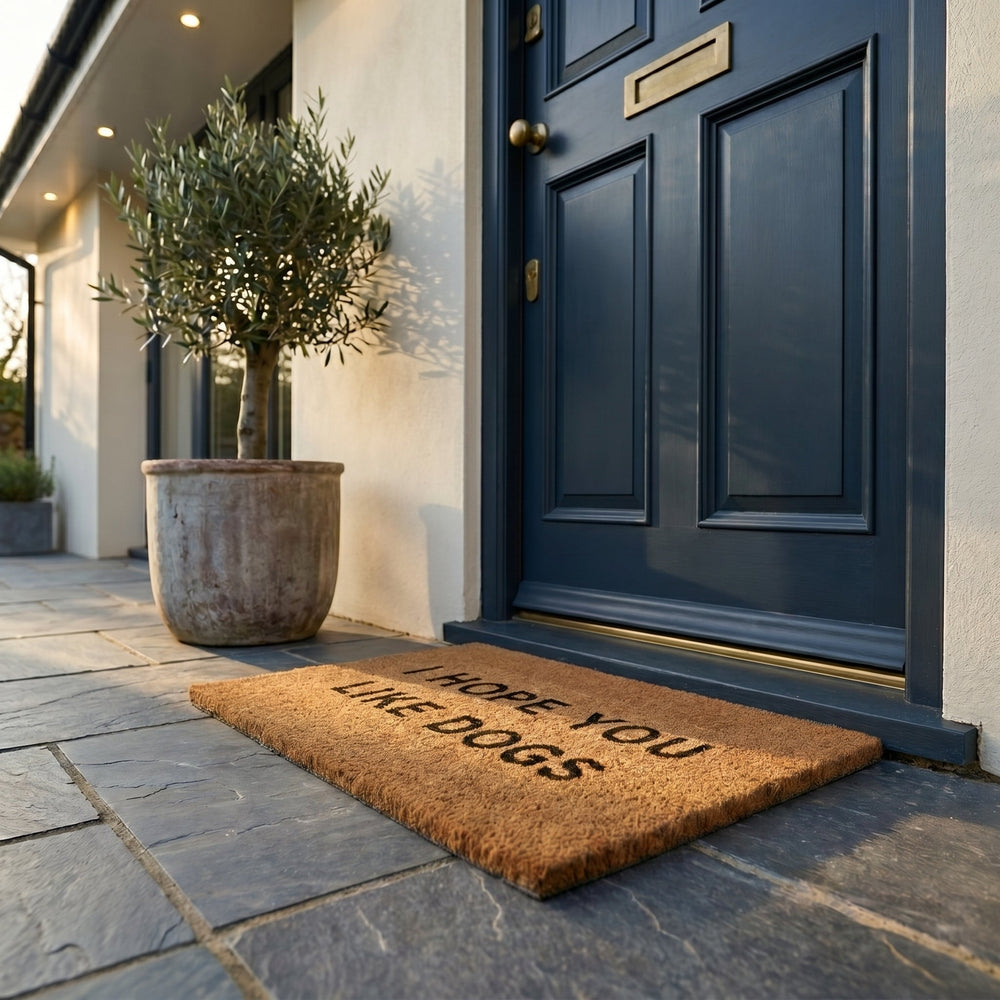 Front Door Mat with Inscription - Door Mat - Seravelle Home