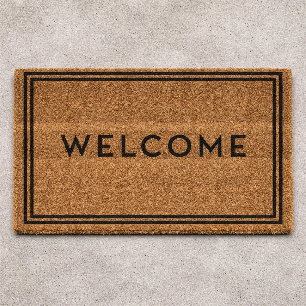 Front Mat with Welcome Inscription - Doormat - Seravelle Home