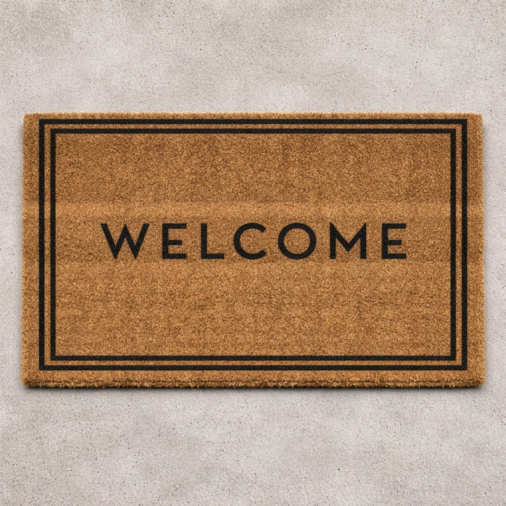 Front Mat with Welcome Inscription - Doormat - Seravelle Home