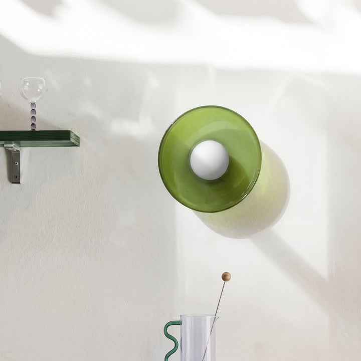 Glass Ceiling Light in Nordic Style - Ceiling Light - Green - Seravelle Home