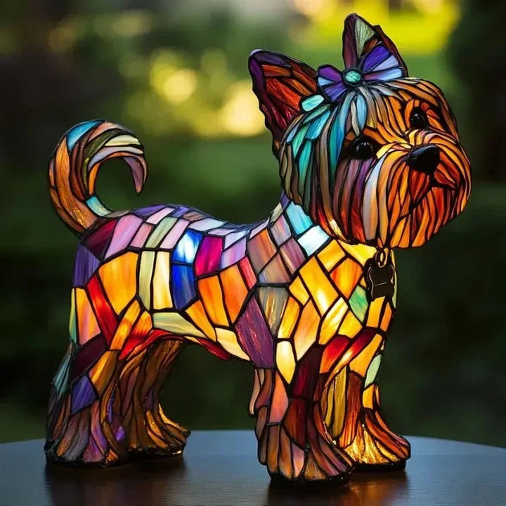 Handcrafted Dog-Shaped Light Lamp
