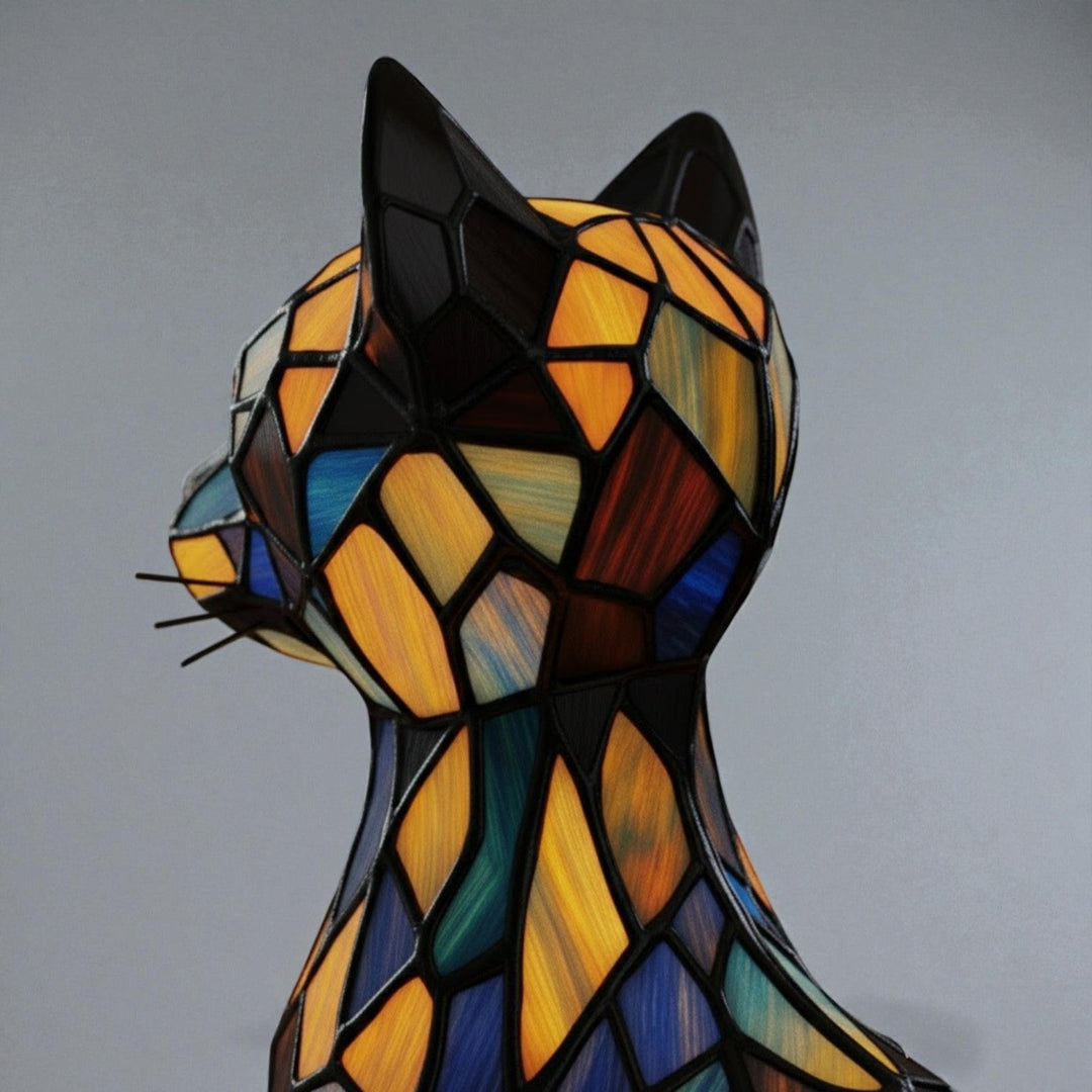 Handmade LED Cat Lamp for Coziness & Gifts - LED Table Lamp - Seravelle Home