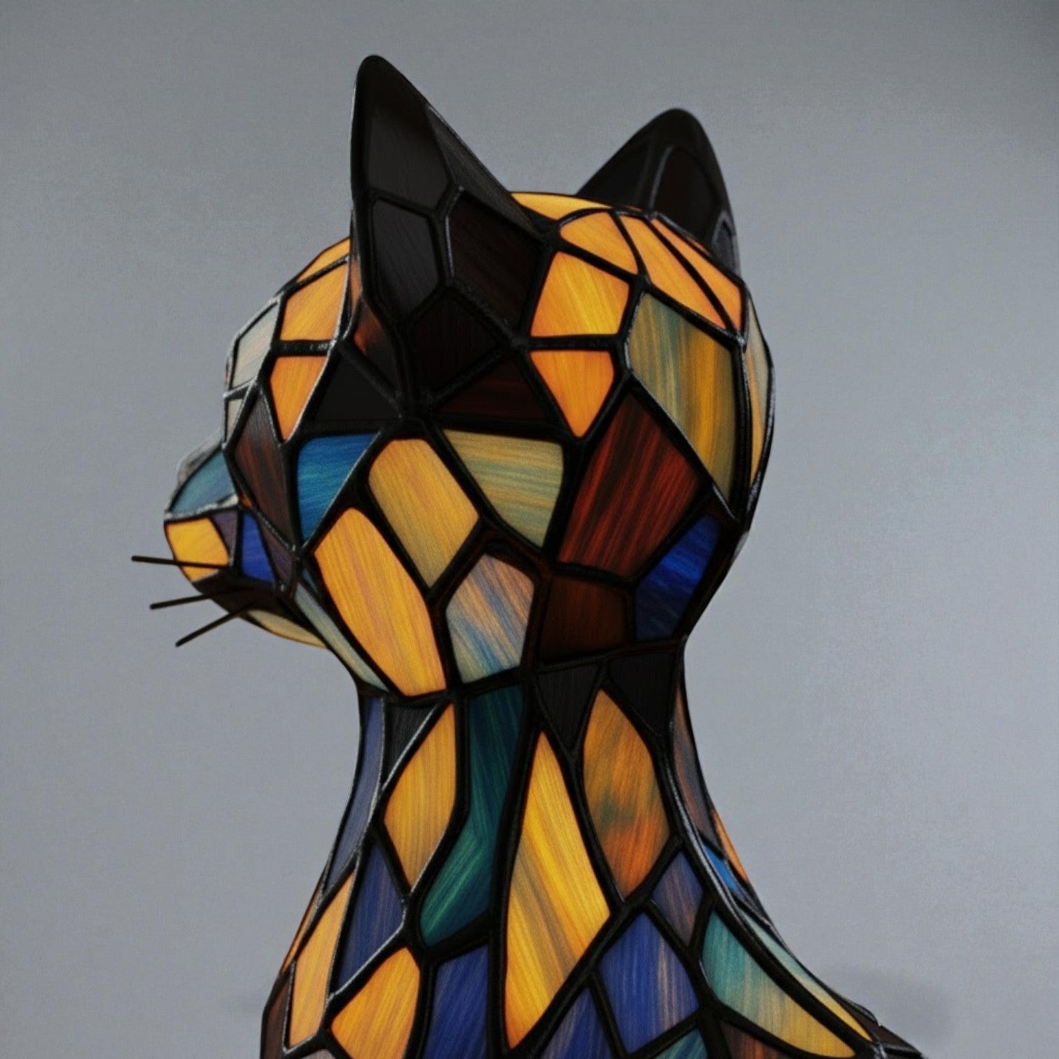 Handmade LED Cat Lamp for Coziness & Gifts - LED Table Lamp - Seravelle Home