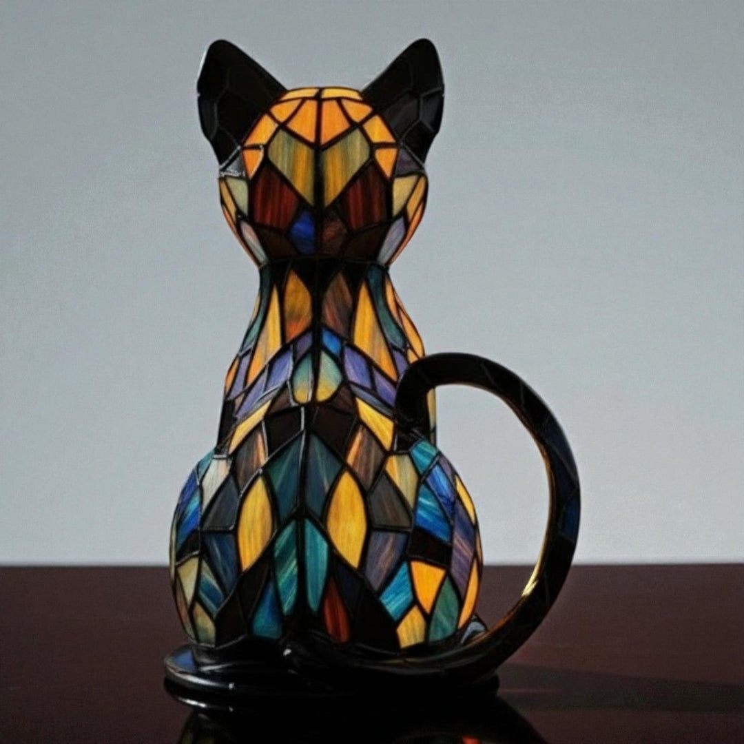 Handmade LED Cat Lamp for Coziness & Gifts - LED Table Lamp - Seravelle Home