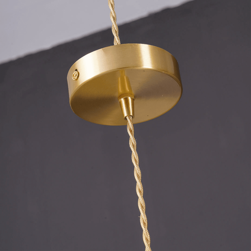 Hanging Light in Hibiscus Flower Design - Pendant Light - Green - Seravelle Home
