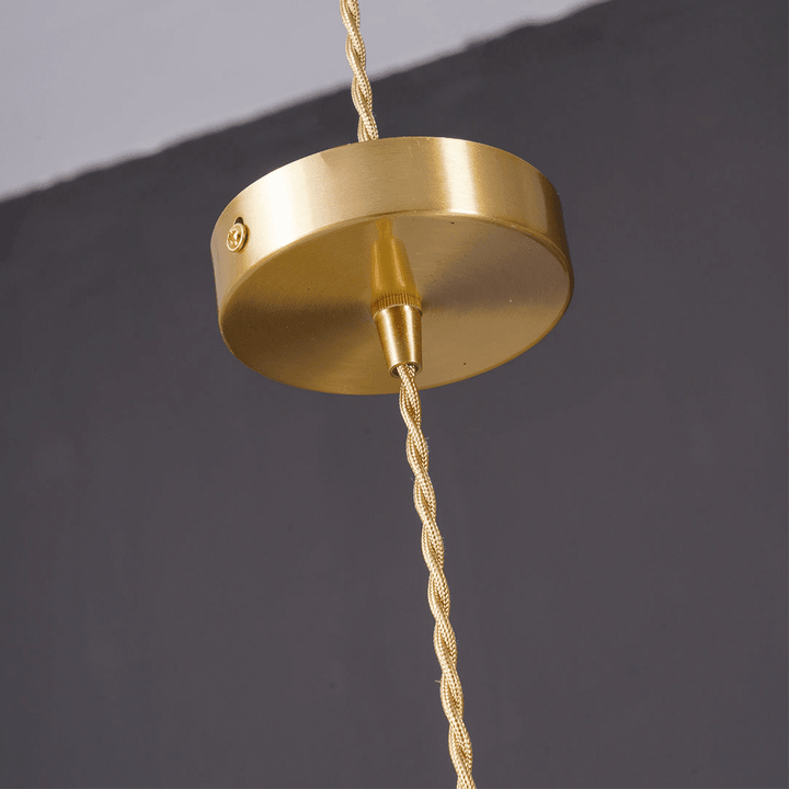 Hanging Light in Hibiscus Flower Design - Pendant Light - Green - Seravelle Home