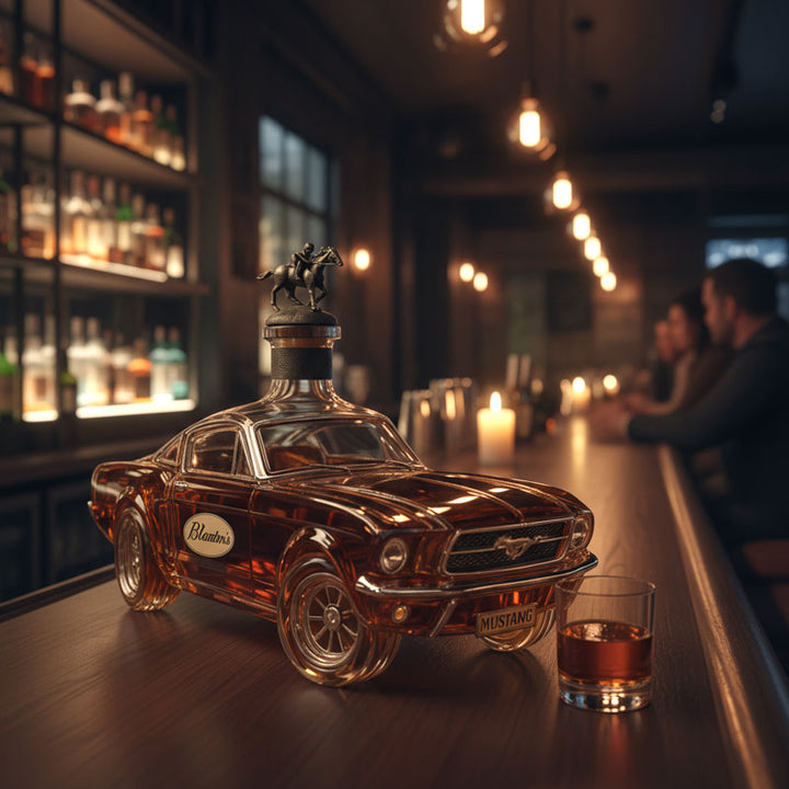 Whiskey Decanter in Mustang Design for Stylish Serving